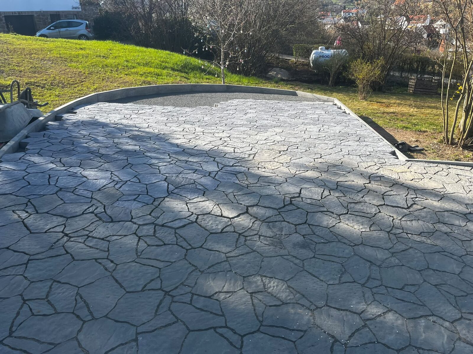 Terrasse mit Platten- und Pflasterbelag — Projekt 1 von Pflasterdonner