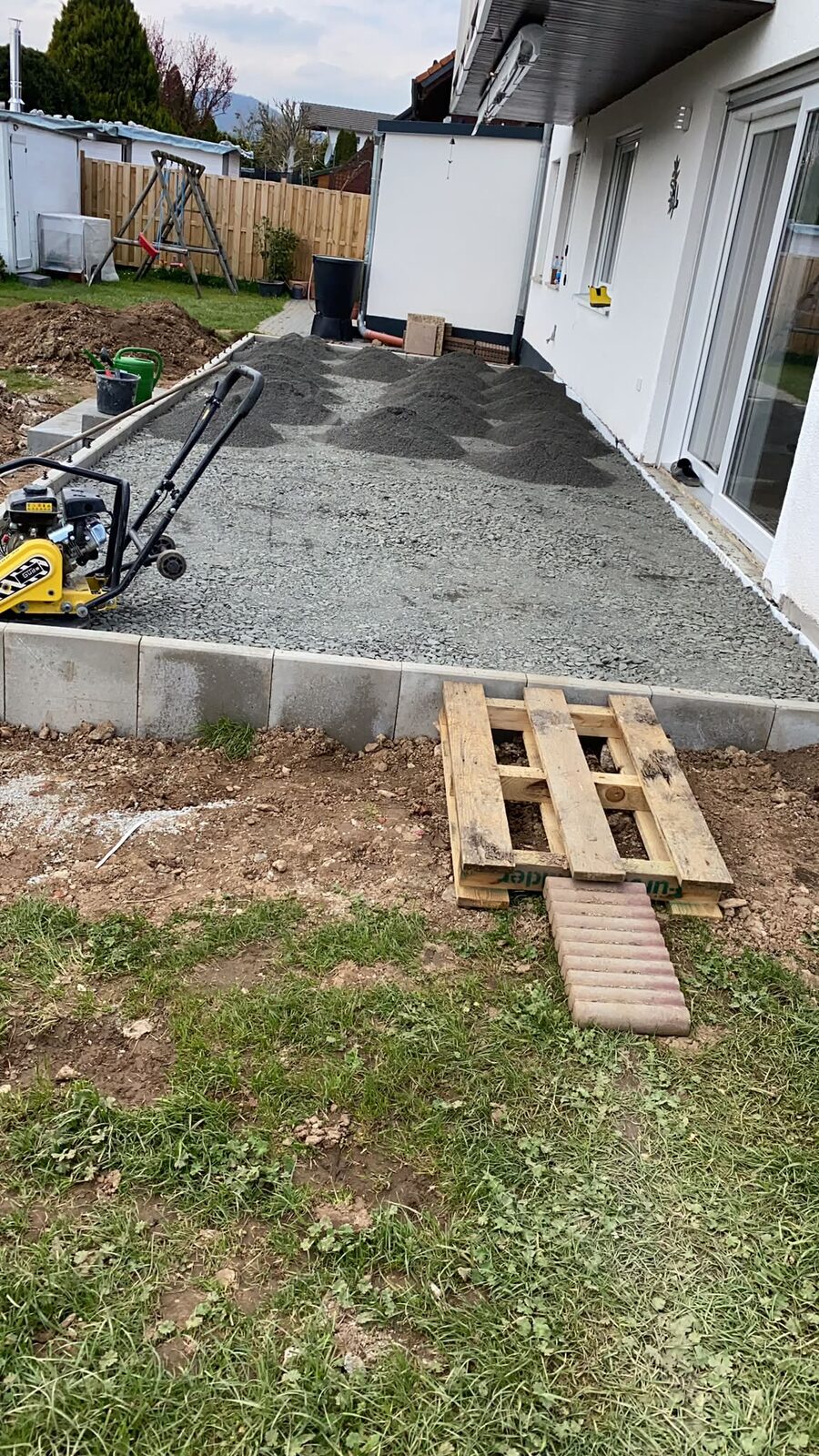 Terrasse mit Platten- und Pflasterbelag — Projekt 2 von Pflasterdonner