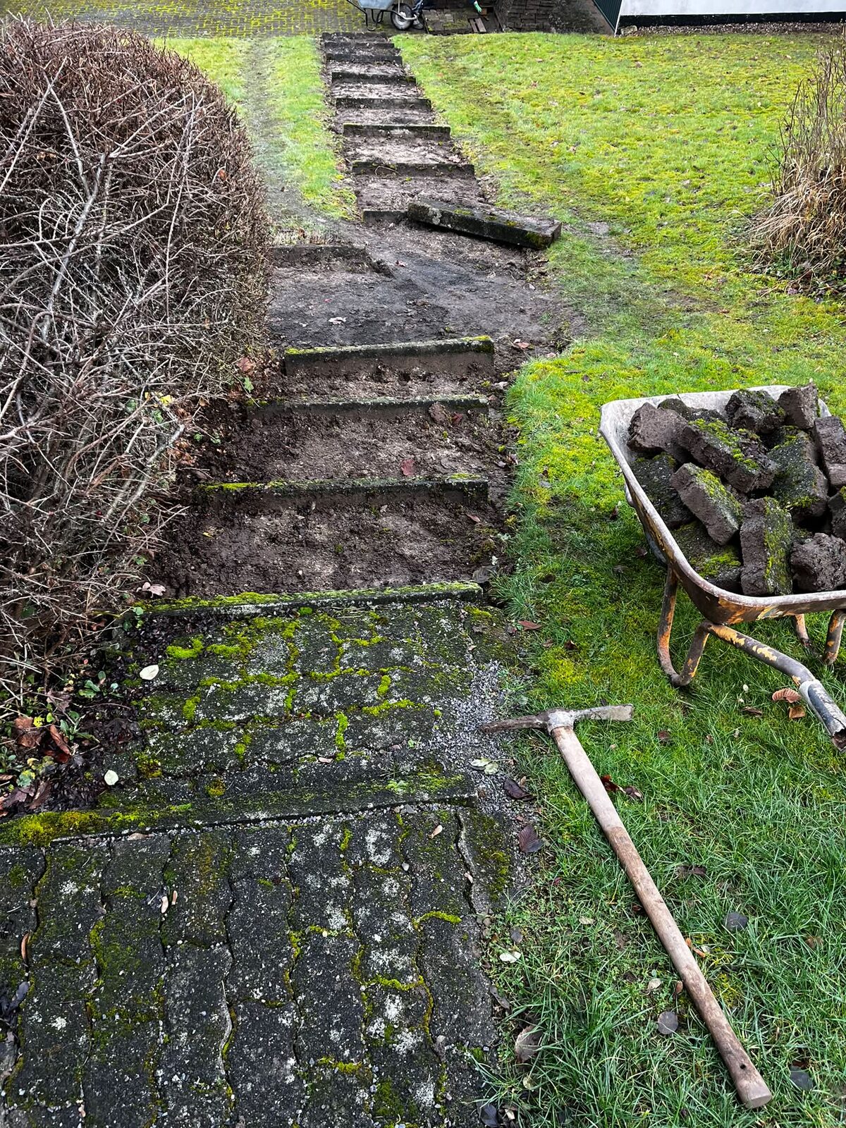 Außentreppe aus Blockstufen — Projekt 1 von Pflasterdonner