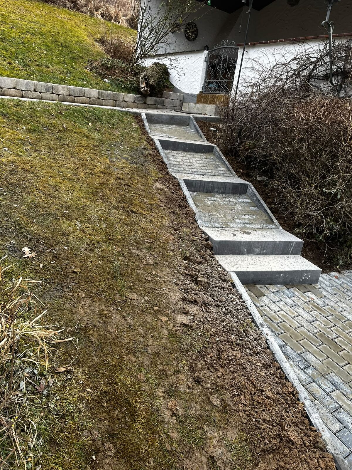 Außentreppe aus Blockstufen — Projekt 5 von Pflasterdonner